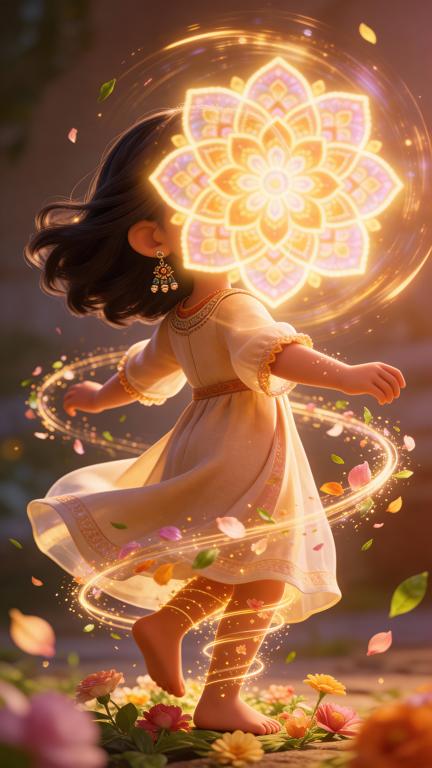 AI Image with Mandala girl by kazed