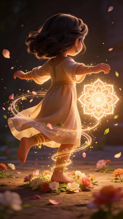AI Image with Mandala girl by kazed