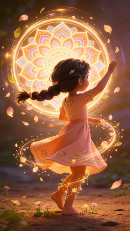 AI Image with Mandala girl by kazed