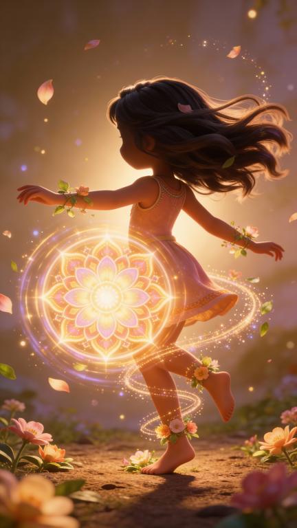 AI Image with Mandala girl by kazed